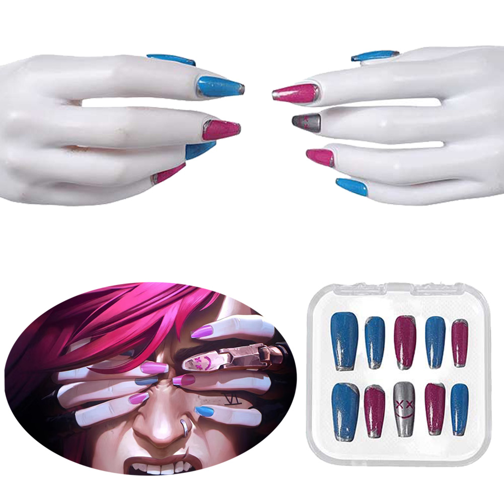 Cosplay Prop Blueprints - Jinx Nail Beauty Cosplay Manicure Nail