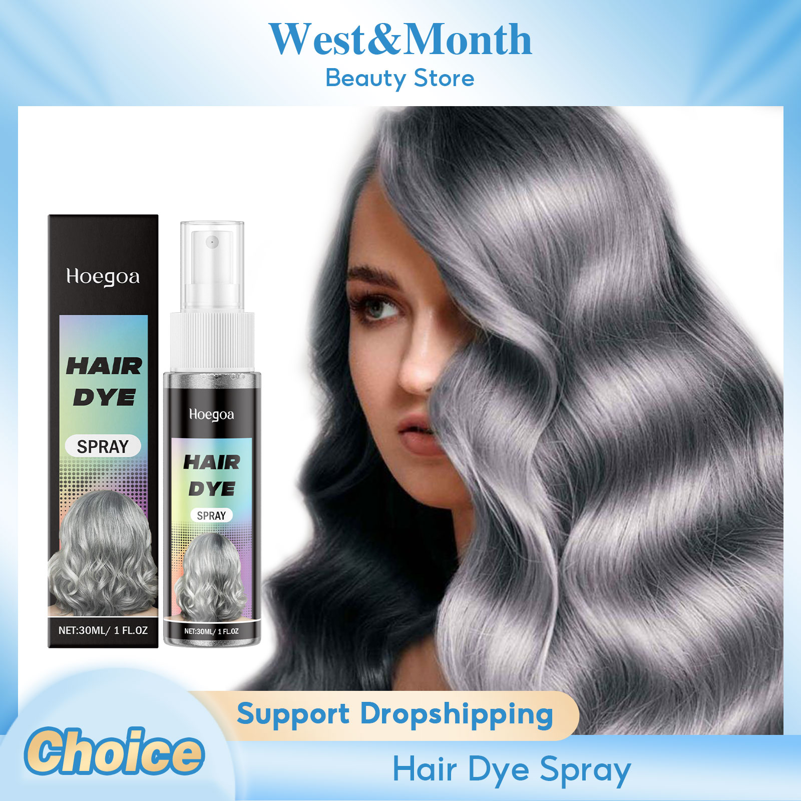 Hair Spray Color - Temporary Hair Color Spray Silver Gray