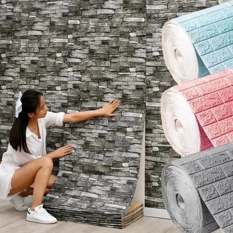 1/2/5/10Mx70cm Brick Foam 3D W - Craft Foam Roll recension och pris