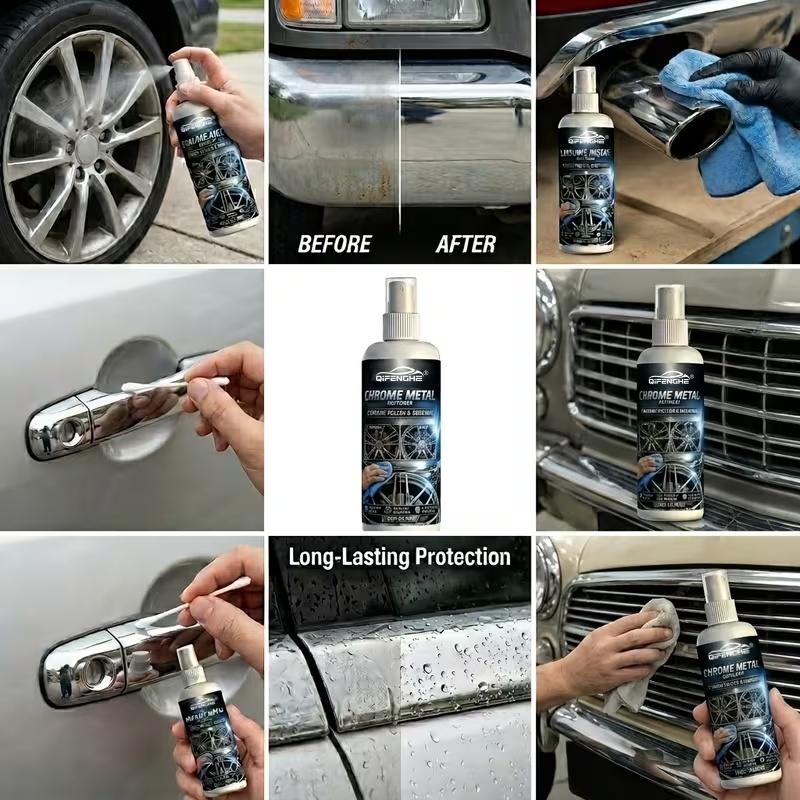 Chrome Metal Polish & Renewal  - Metallic Spray Paint recension och pris