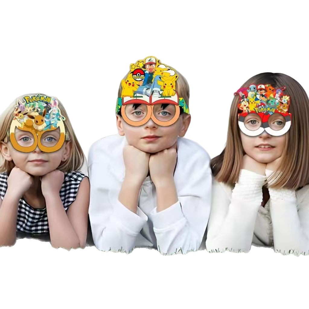 Pokémon-themed paper glasses.  - Cosplay Prop recension och pris