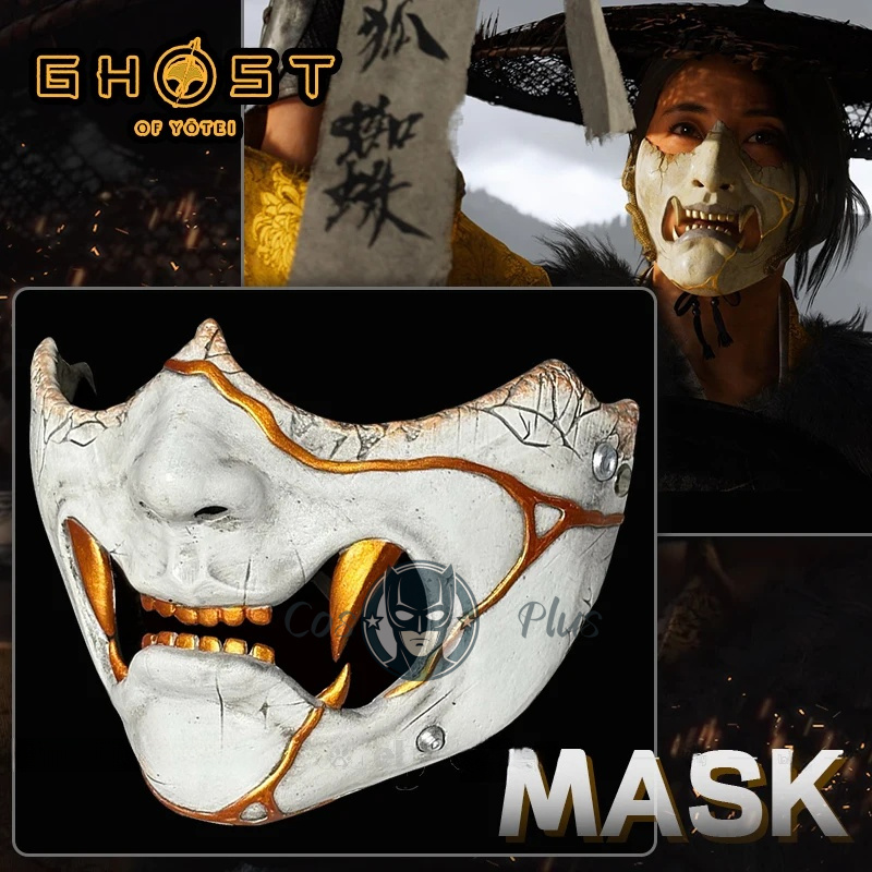 Game Ghost of Yotei Atsu Mask  - Cosplay Prop recension och pris