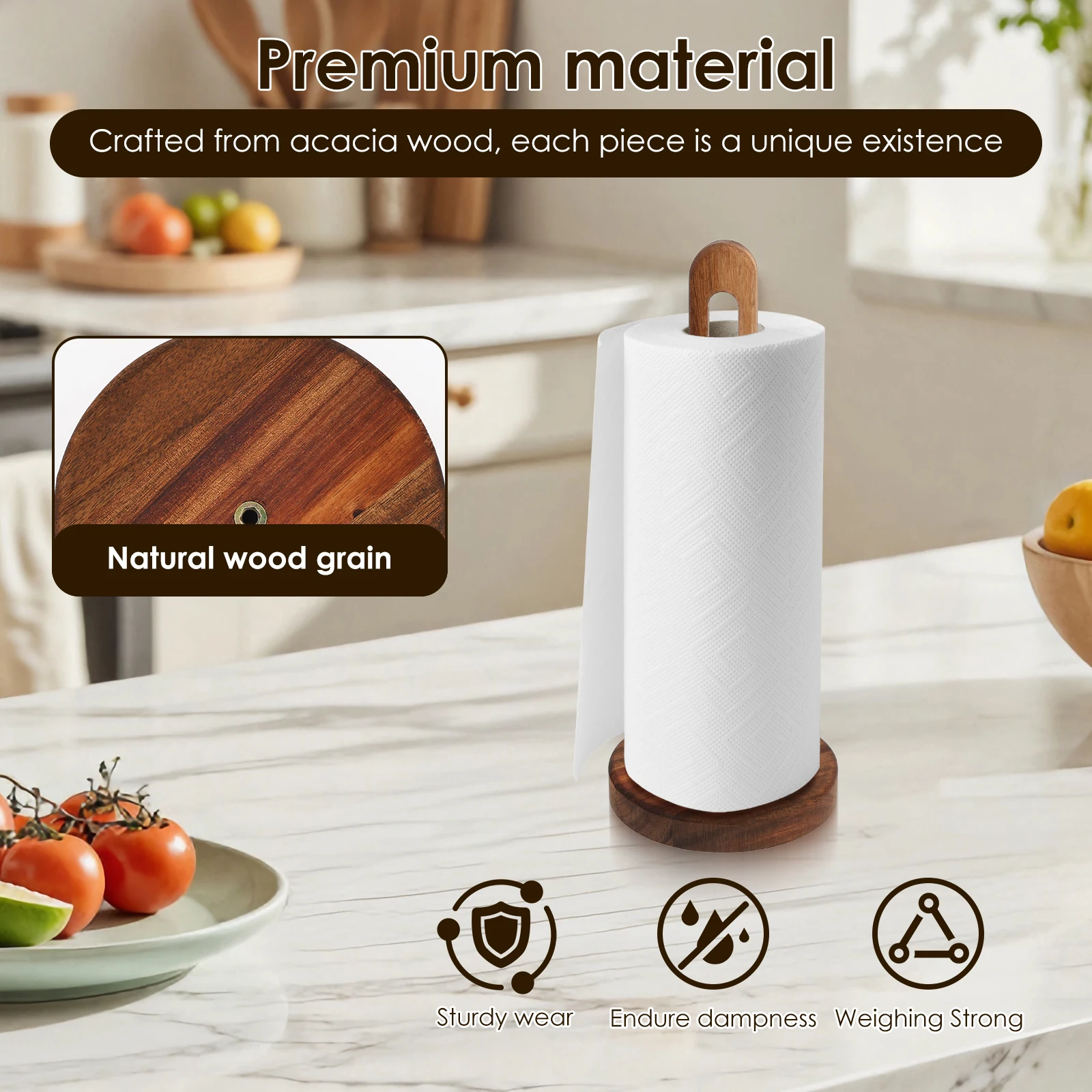 Wooden Paper Towel Holder Stan - Craft Foam Roll recension och pris