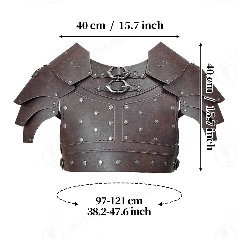 Medieval Studded Shoulder Ches - Cosplay Prop recension och pris