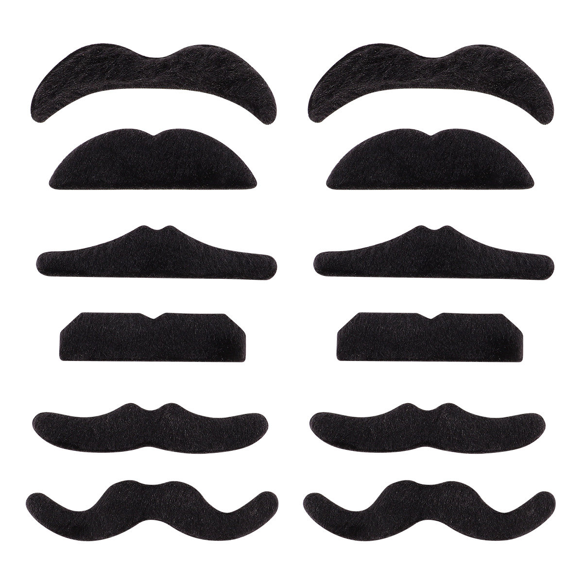 2Pcs Lifelike Fake Beard Musta - Easy Cosplay Prop recension och pris