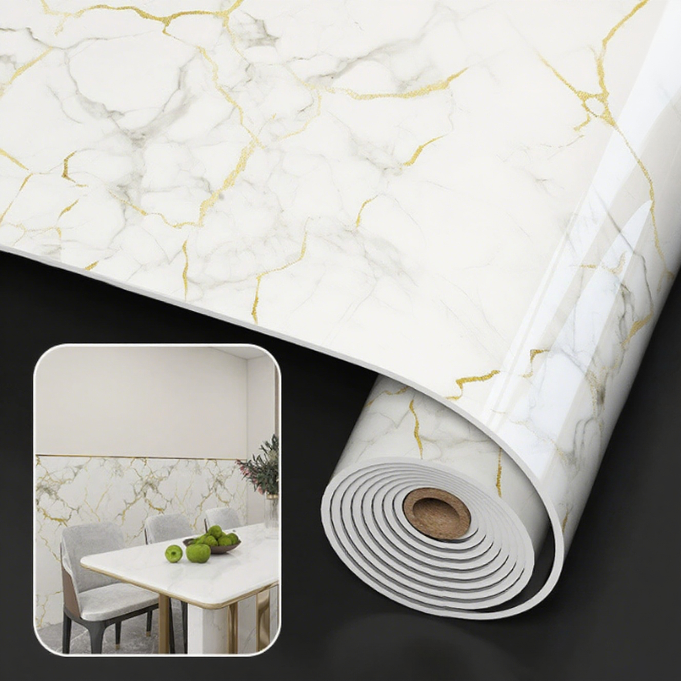 1 Roll Marble Thick Foam Imita - Craft Foam Roll recension och pris