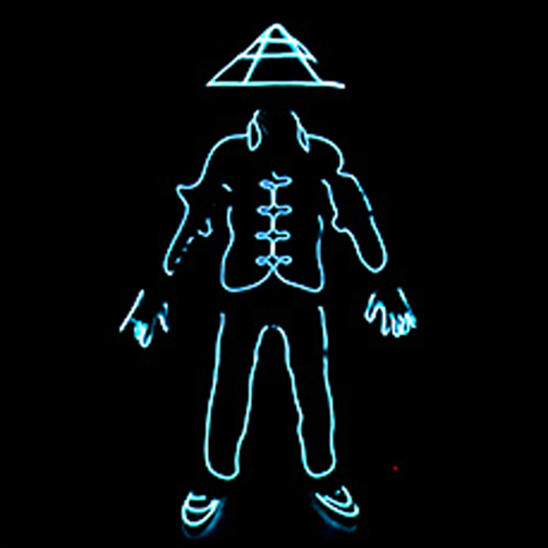 EL Wire LED Clothes Portable N - Cosplay Material For Prop recension och pris