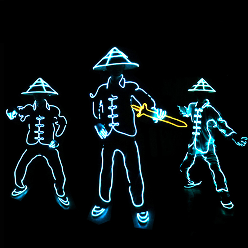 EL Wire LED Clothes Portable N - Cosplay Material For Prop recension och pris