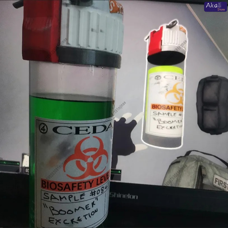 Green Bio Hazard Bottle Prop G - Cosplay Prop Display recension och pris