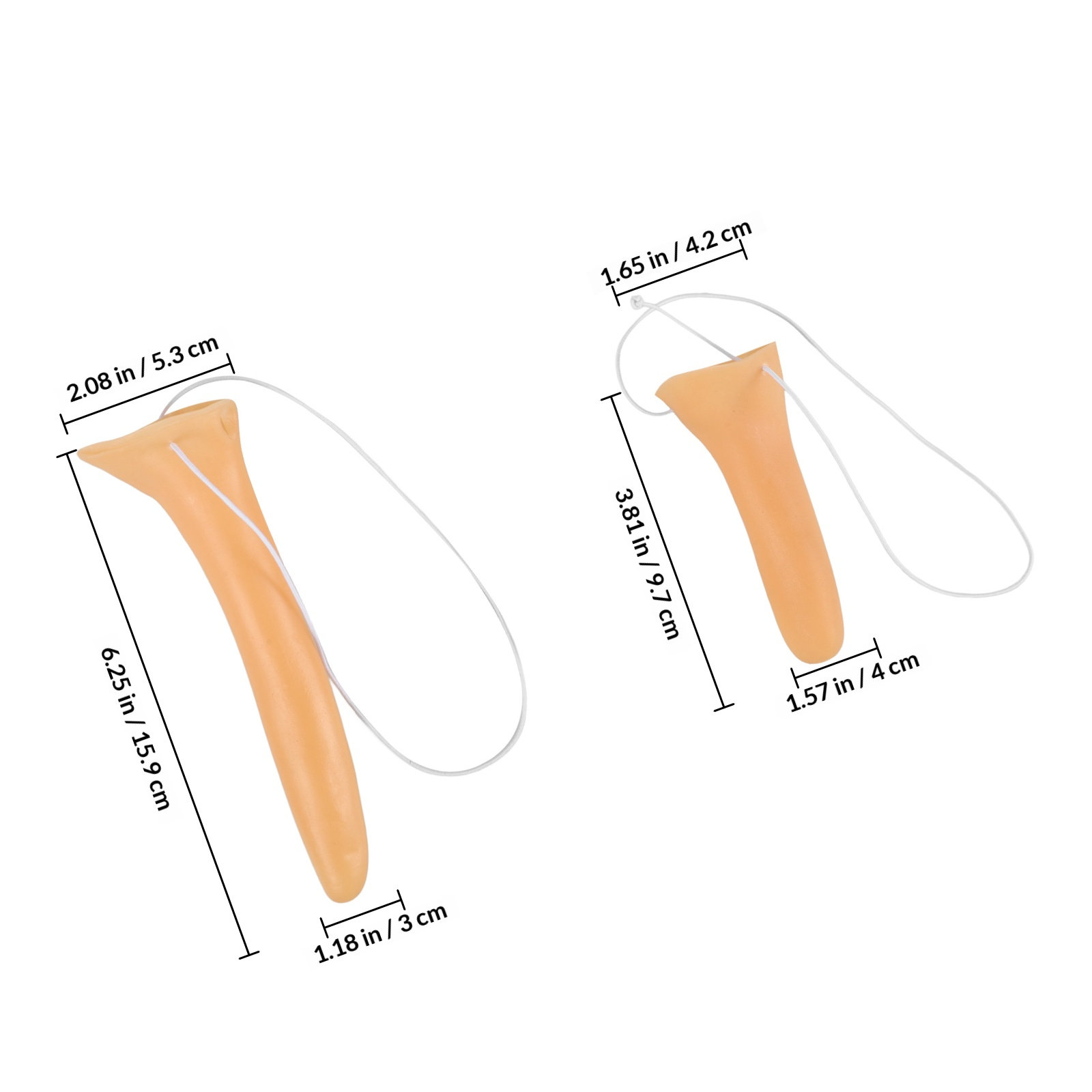 2Pcs Simulation Long Nose Prop - Cosplay Material For Prop recension och pris