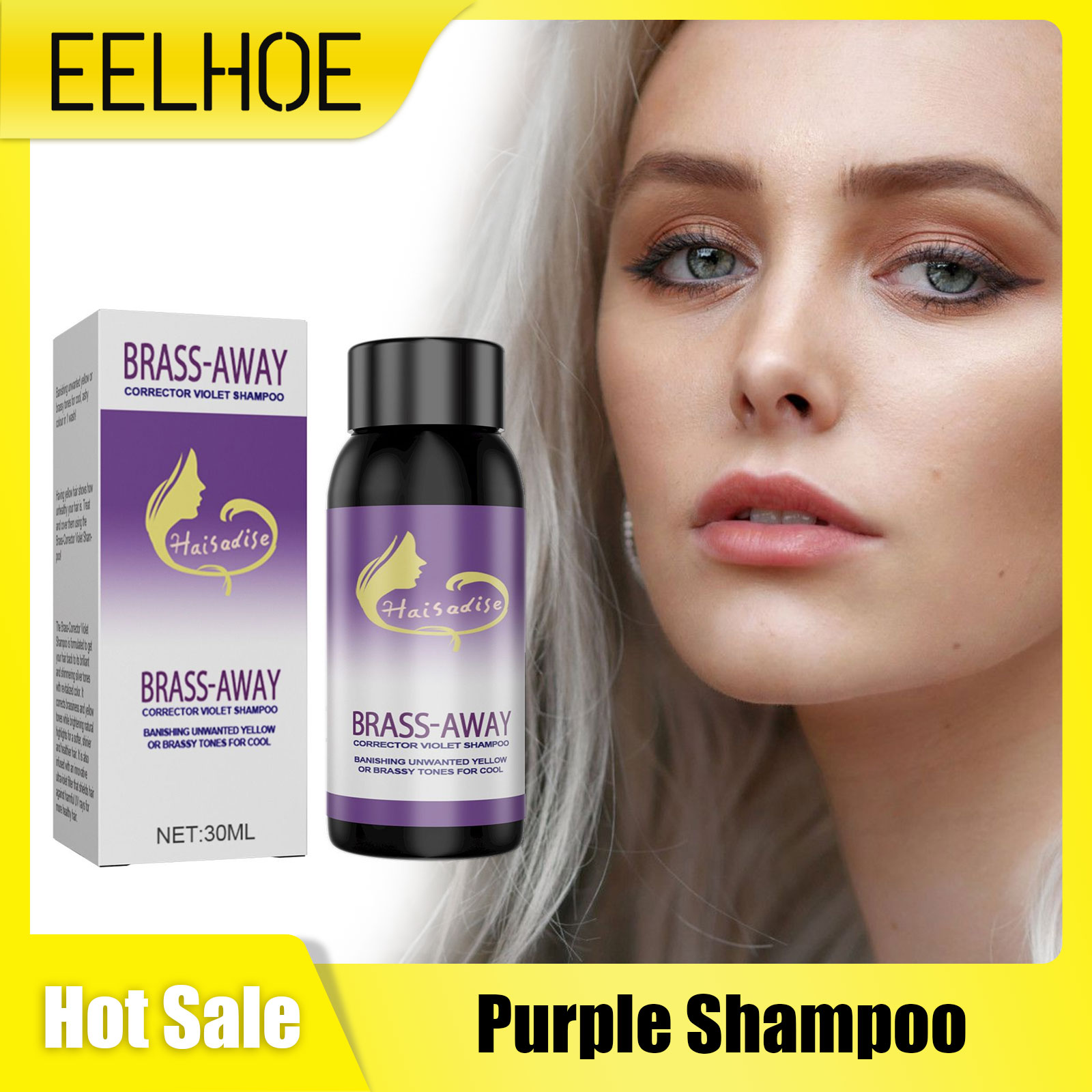 EELHOE Purple Shampoo for Blon - Hair Spray Color recension och pris
