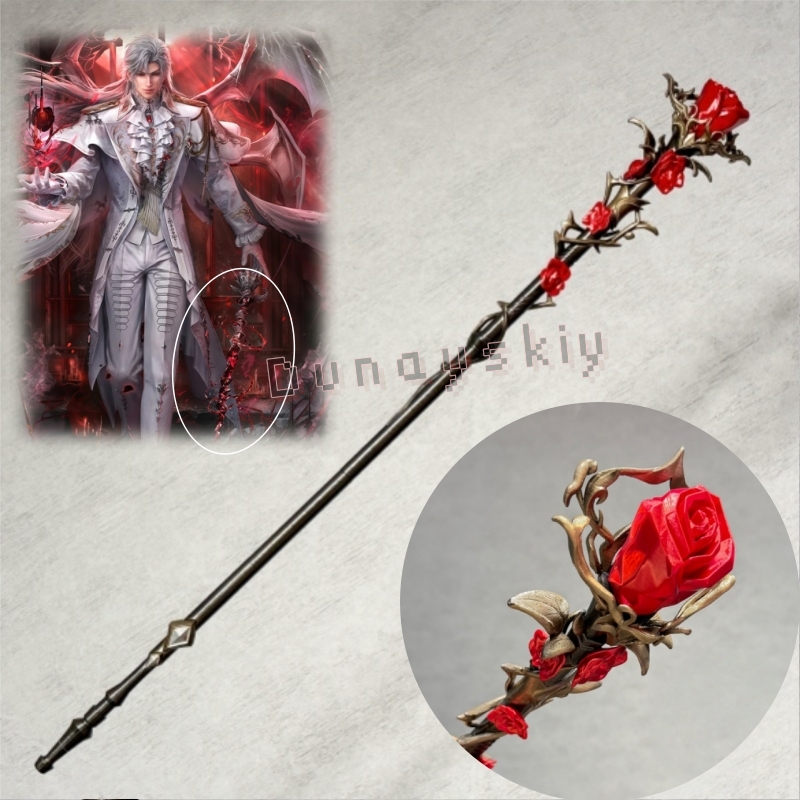 Sylus Staff Silver Wing Demon  - Cosplay Prop 3D Print recension och pris