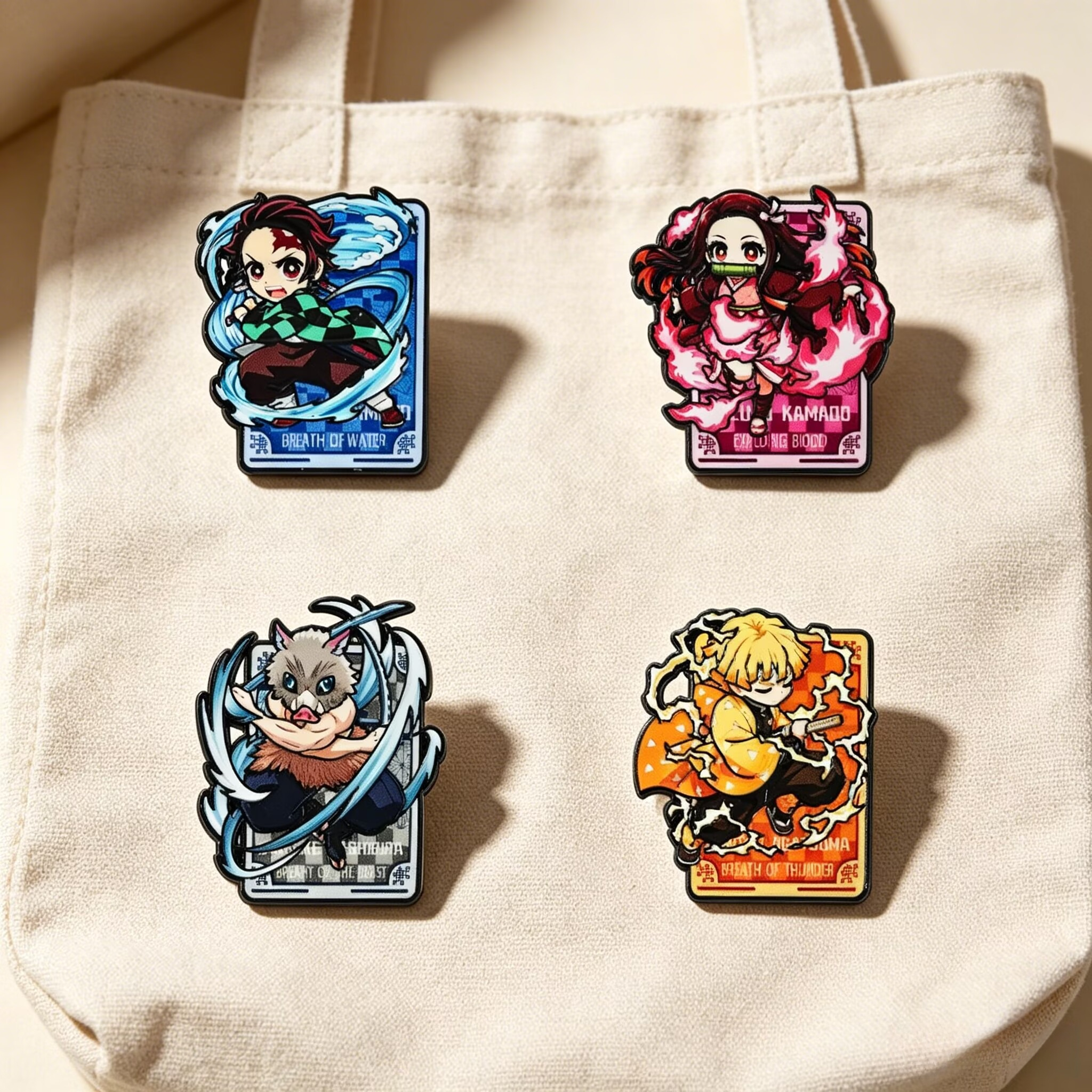 4pcs/set Cartoon Anime Pins Co - Cosplay Prop Bag recension och pris