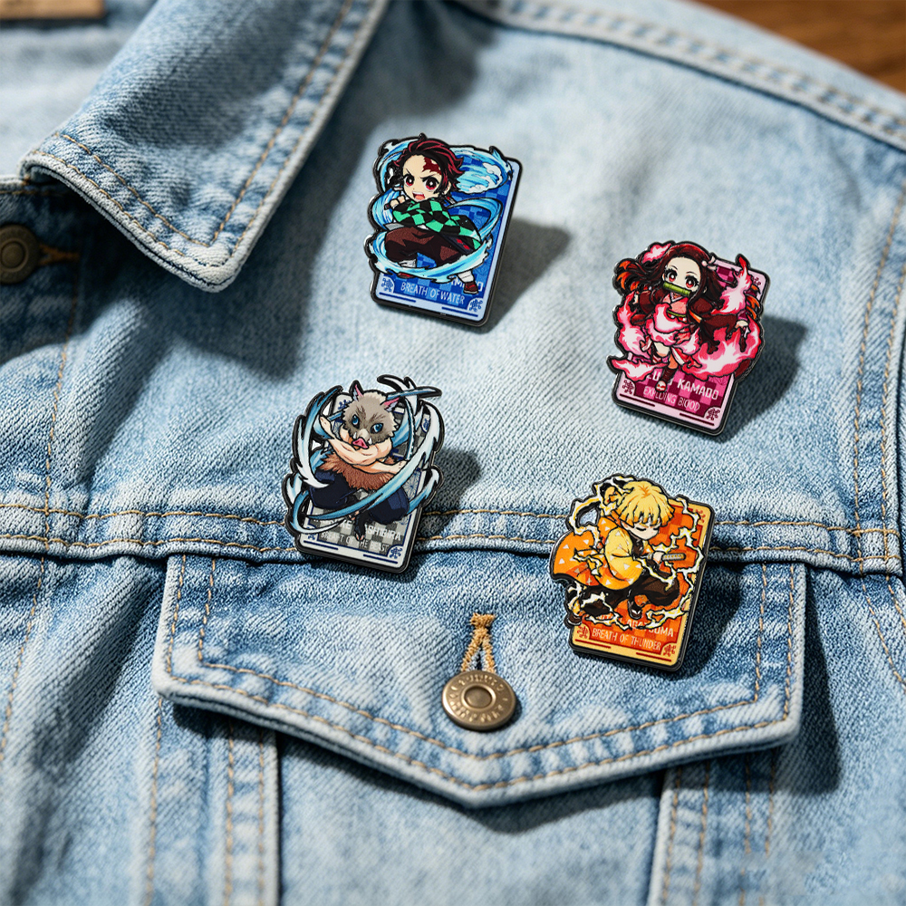4pcs/set Cartoon Anime Pins Co - Cosplay Prop Bag recension och pris