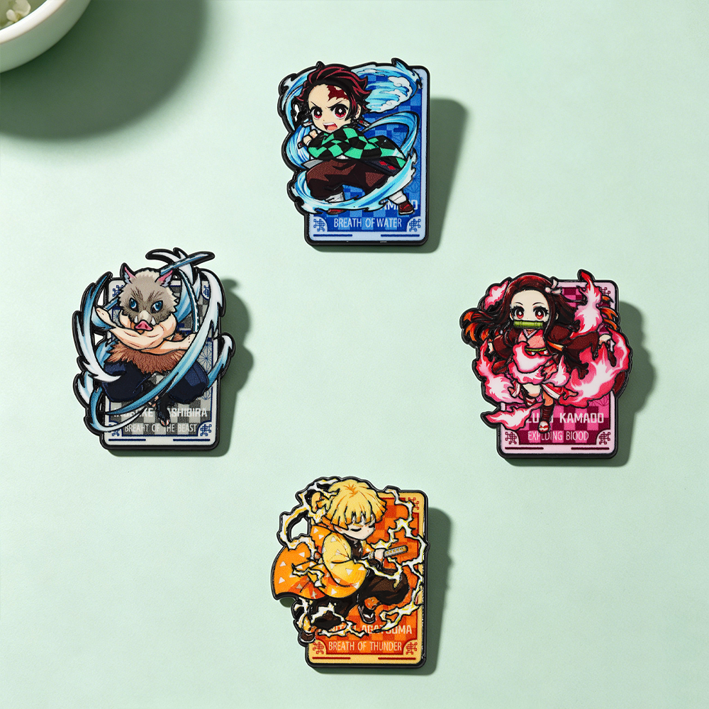 4pcs/set Cartoon Anime Pins Co - Cosplay Prop Bag recension och pris