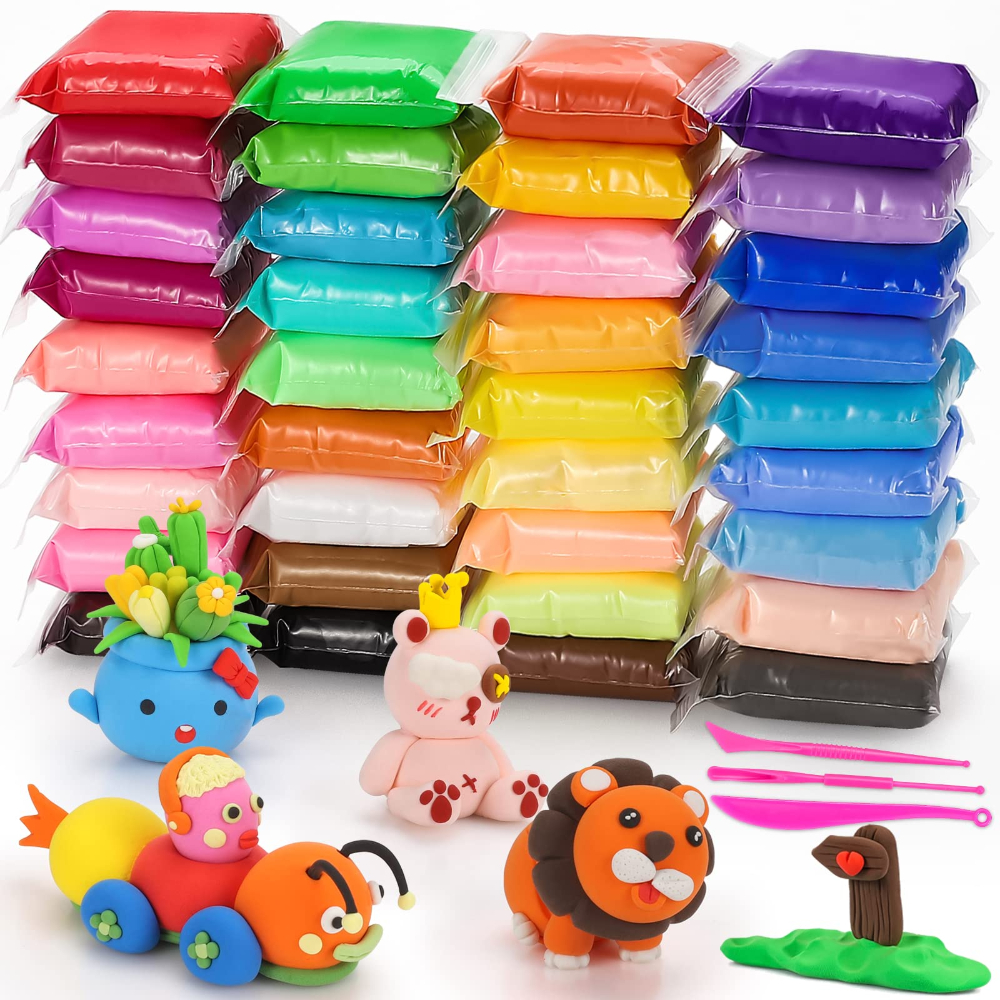 Air Dry Modeling Clay Kit Soft - Foam Clay Sculpt recension och pris