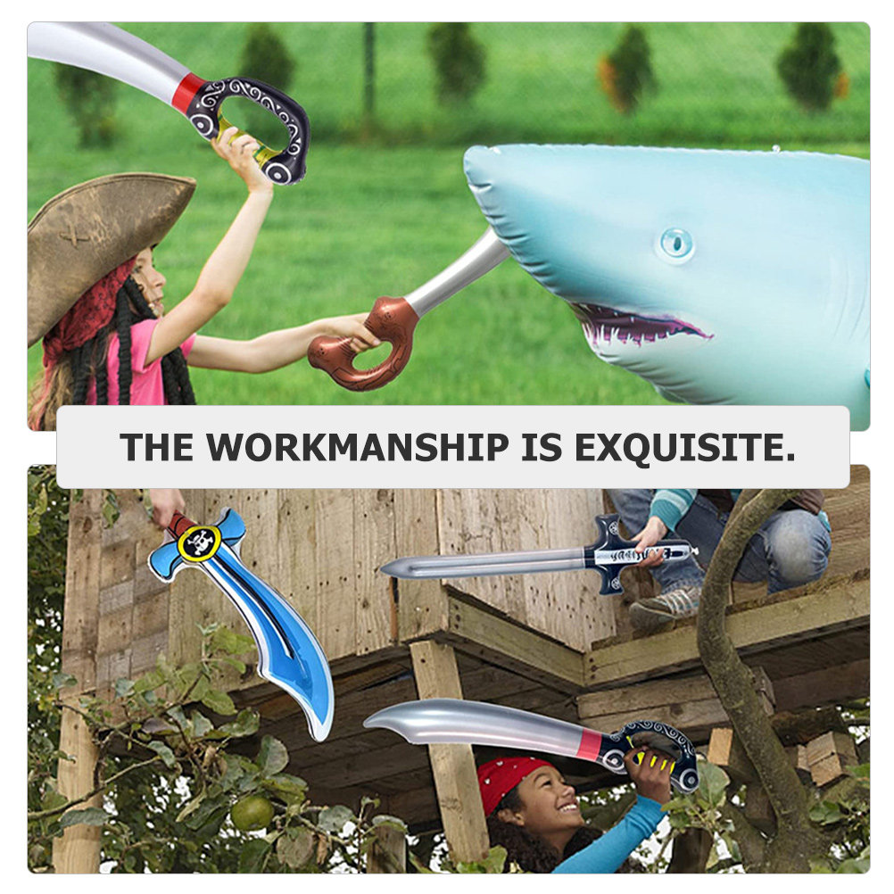 6Pcs Inflatable Pirate Swords  - Easy Cosplay Prop recension och pris