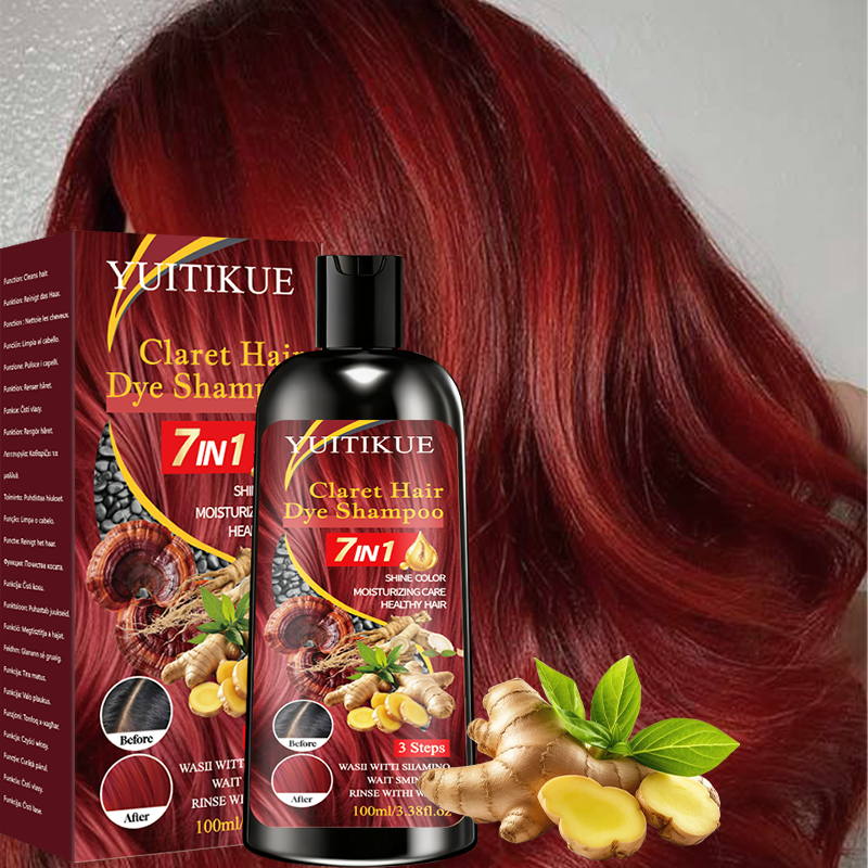 7 IN 1 Claret Hair Color Shamp - Hair Spray Color recension och pris