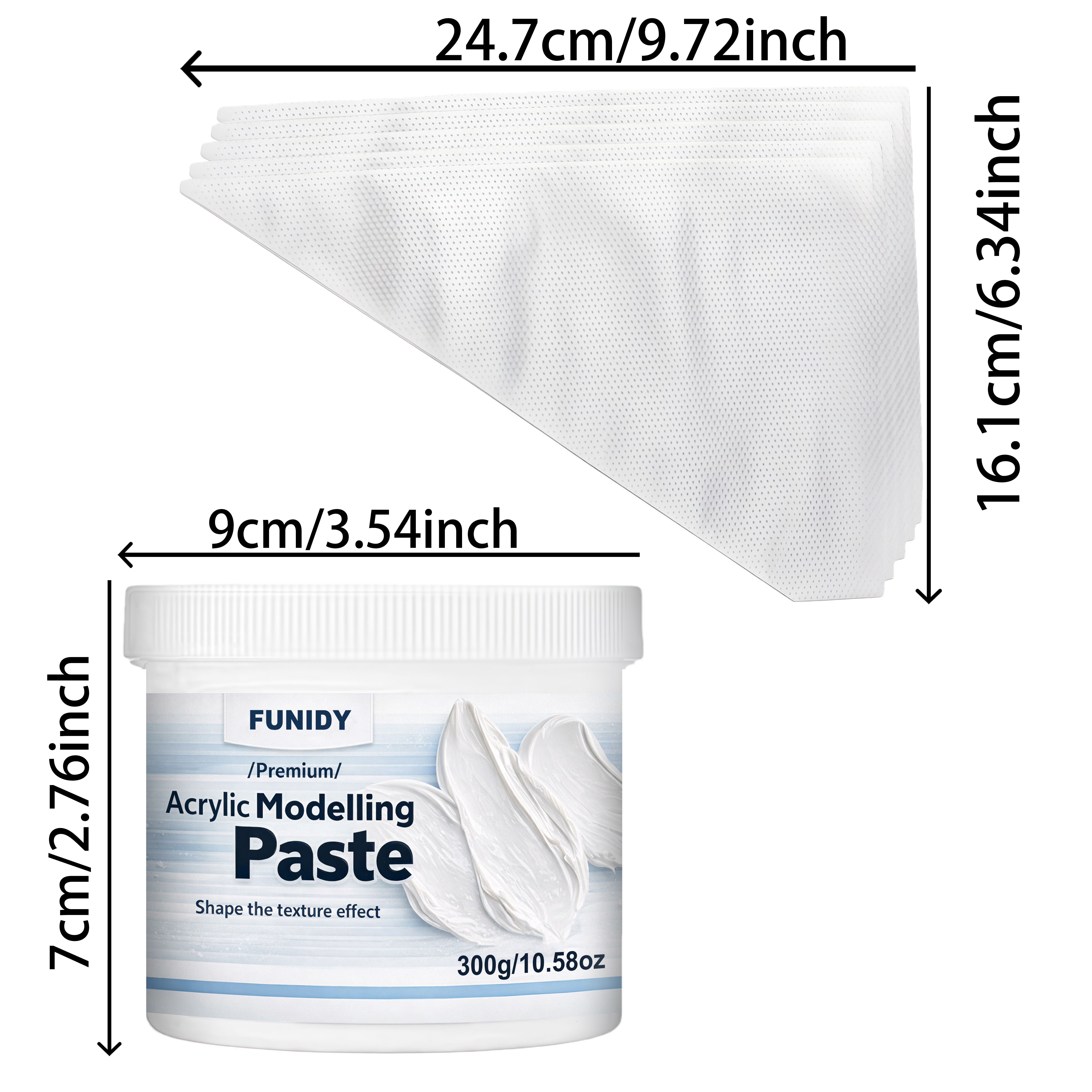 300G 3D Modeling Paste, White  - Metallic Spray Paint recension och pris