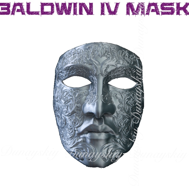Halloween Baldwin IV Mask Cosp - Cosplay Prop 3D Print recension och pris